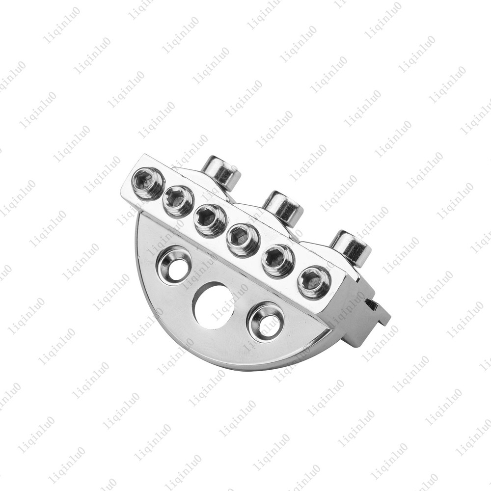 6-String 42mm Guitar Locking Nut String Lock For Headless Electric Guitar-Chrome