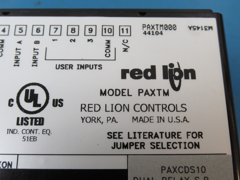 Red Lion Controls PAXTM000 Panel Meter 6 Digit LED