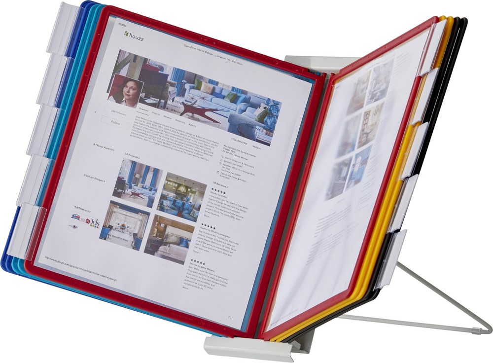 Durable Instaview20 Desktop Reference System, Letter Size, 10 Pockets