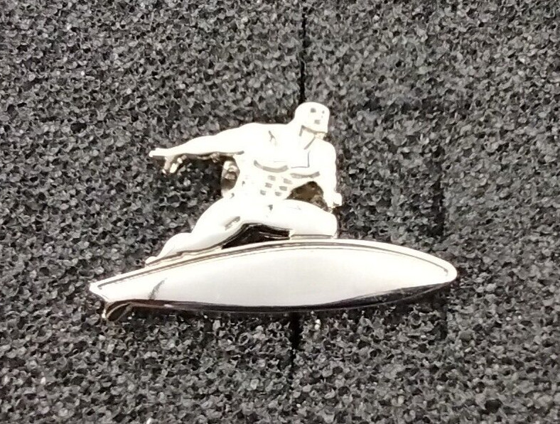 1994 Marvel Silver Surfer Pin Planet Studio, Excellent Condition