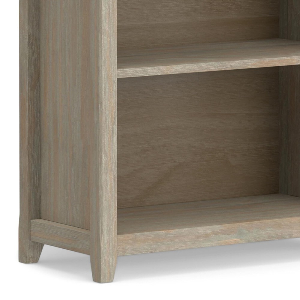 SIMPLIHOME Amherst SOLID WOOD 30 Inch Transitional 5 Shelf Bookcase in