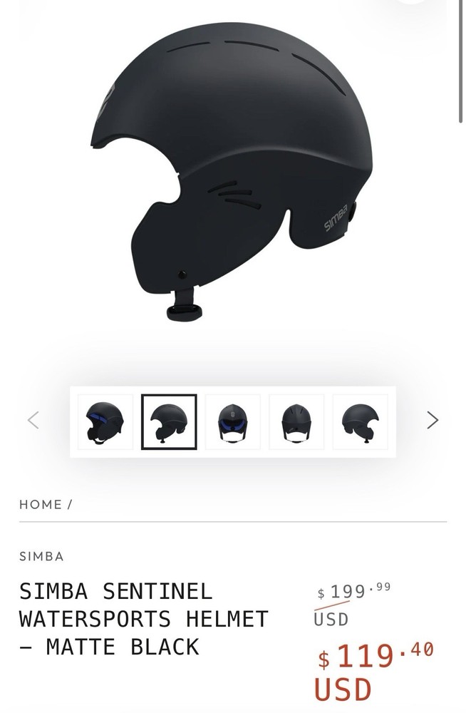 Simba Water Helmet Black Small