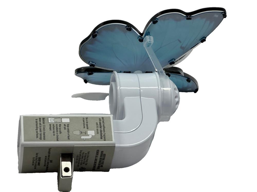 BATH & BODY WORKS BLUE BUTTERFLY ADJUSTABLE SCENT CONTROL WALLFLOWER PLUG UNIT