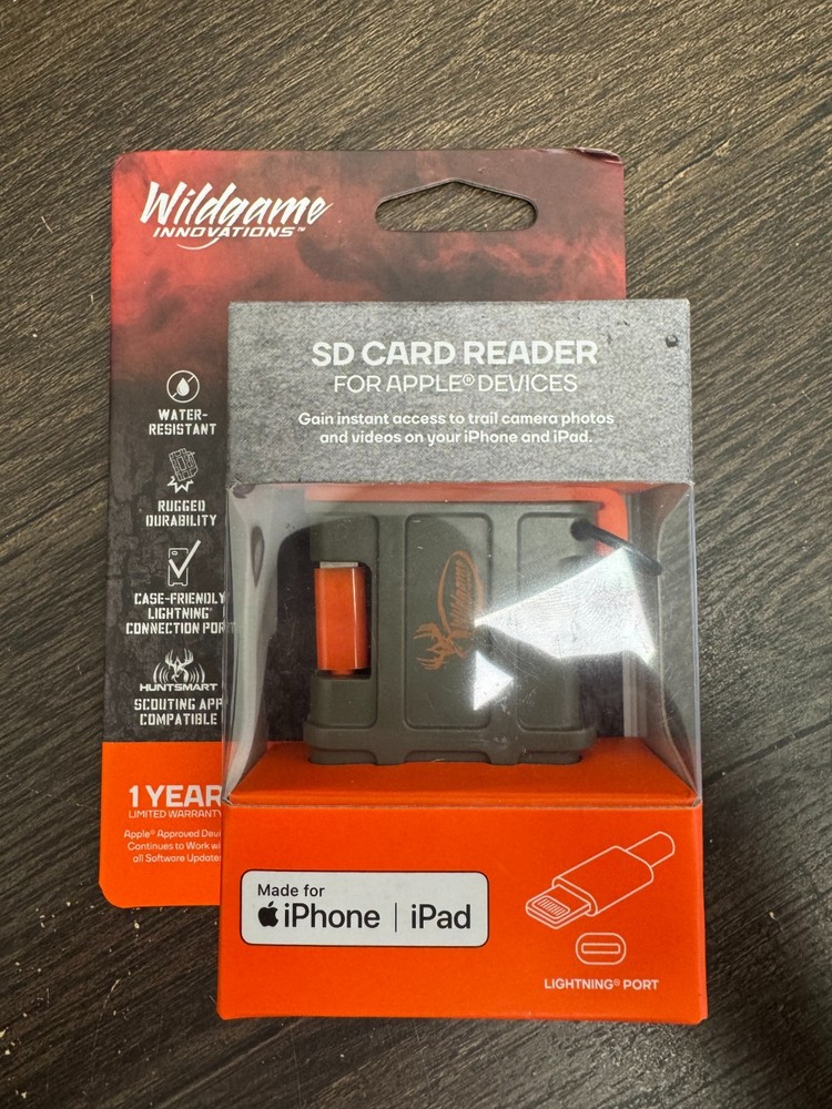 Wildgame Innovations SD Card Reader For Apple Lightning Port Devices