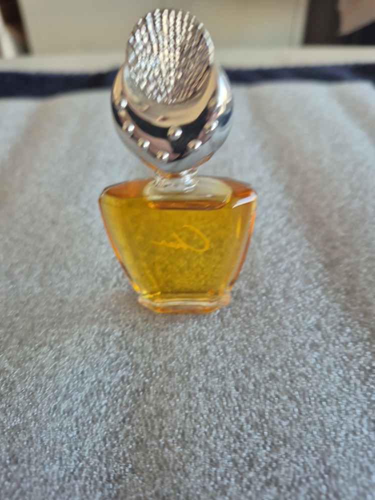 Mini Uninhibited by Cher Vintage Miniature Perfume Sample Silvertone Moon Cap