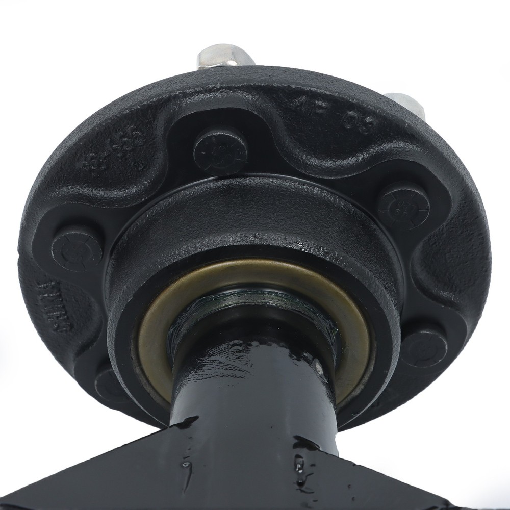 Pair of 6 × 6.5 Lug 8000LBS Shipping Container Wheels and Bolt-On Spindle Kits