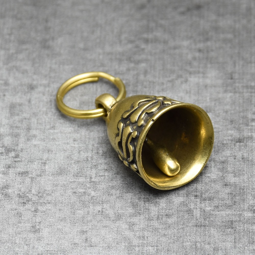 Solid Brass Tinkle Dog Cat Bells Collar Bell Craft Bead with Split Ring