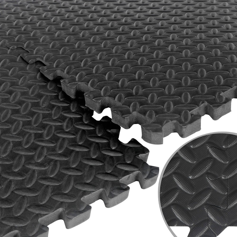 48X Puzzle Exercise Mat w/ EVA Foam For Exercise Gym Workout Interlocking Tiles