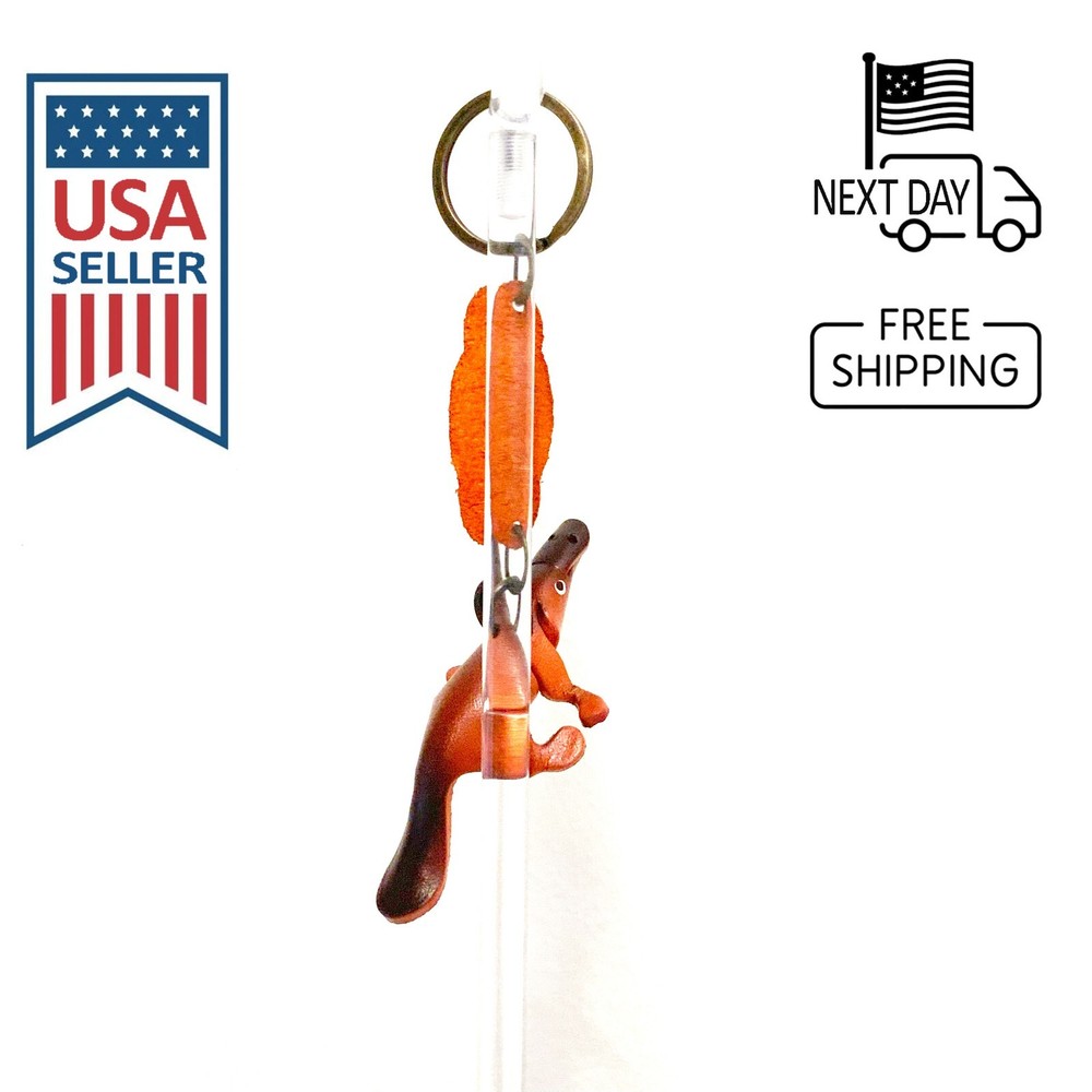 Platypus Handmade Leather Keyring