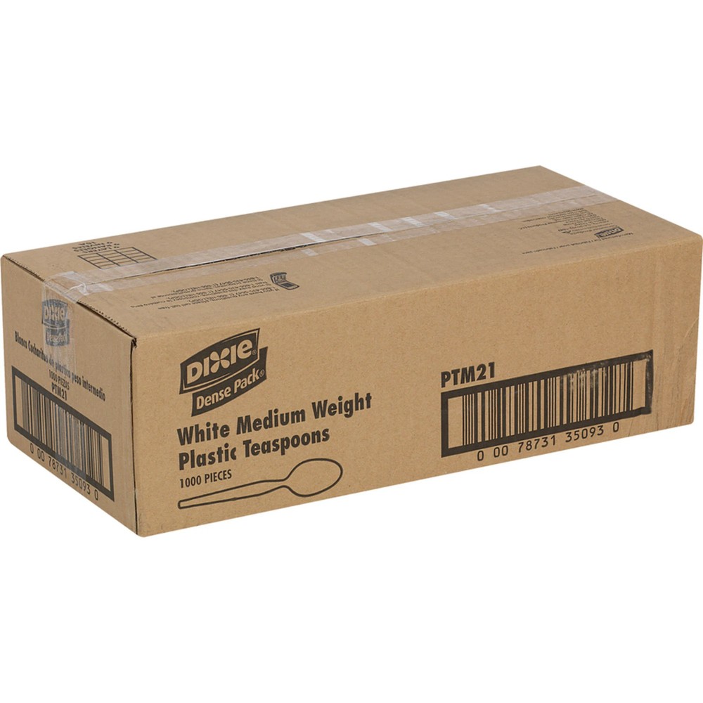 Dixie Bulk Case Spoons, White, Case Of 1,000