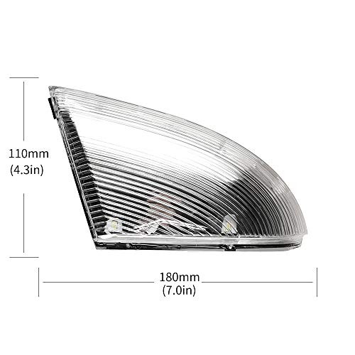 Front Driver Left Side Mirror Turn Signal Light Clear (Front Left Driver Side)