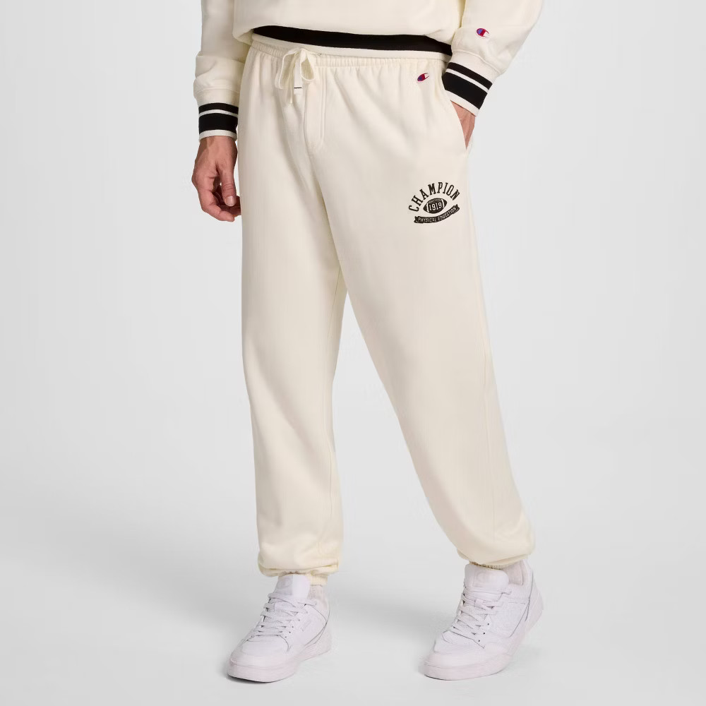 Champion Men's Phys. Ed. Sweatpants - Light Off-White M