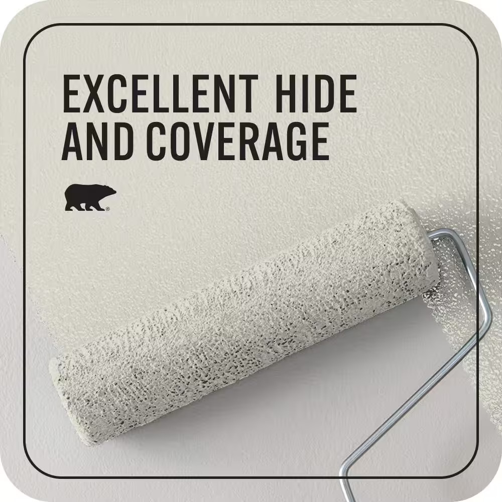 1 Gal. #790C-2 Silver Drop Eggshell Enamel Ecomix Plant-Based Interior Paint & P