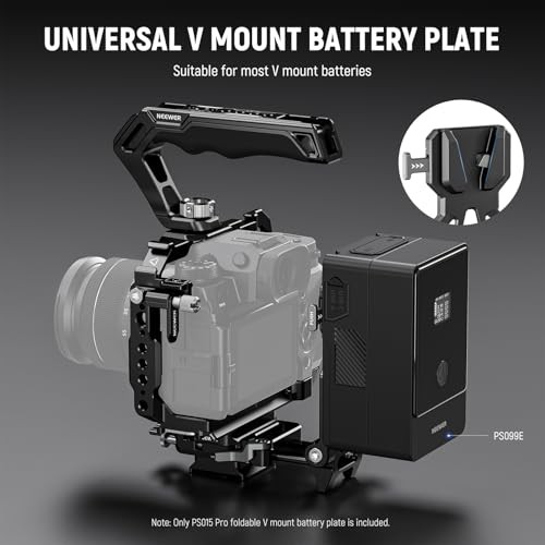 Foldable V Mount Battery Plate with Arca Type Quick Release Camera PS015 Pro