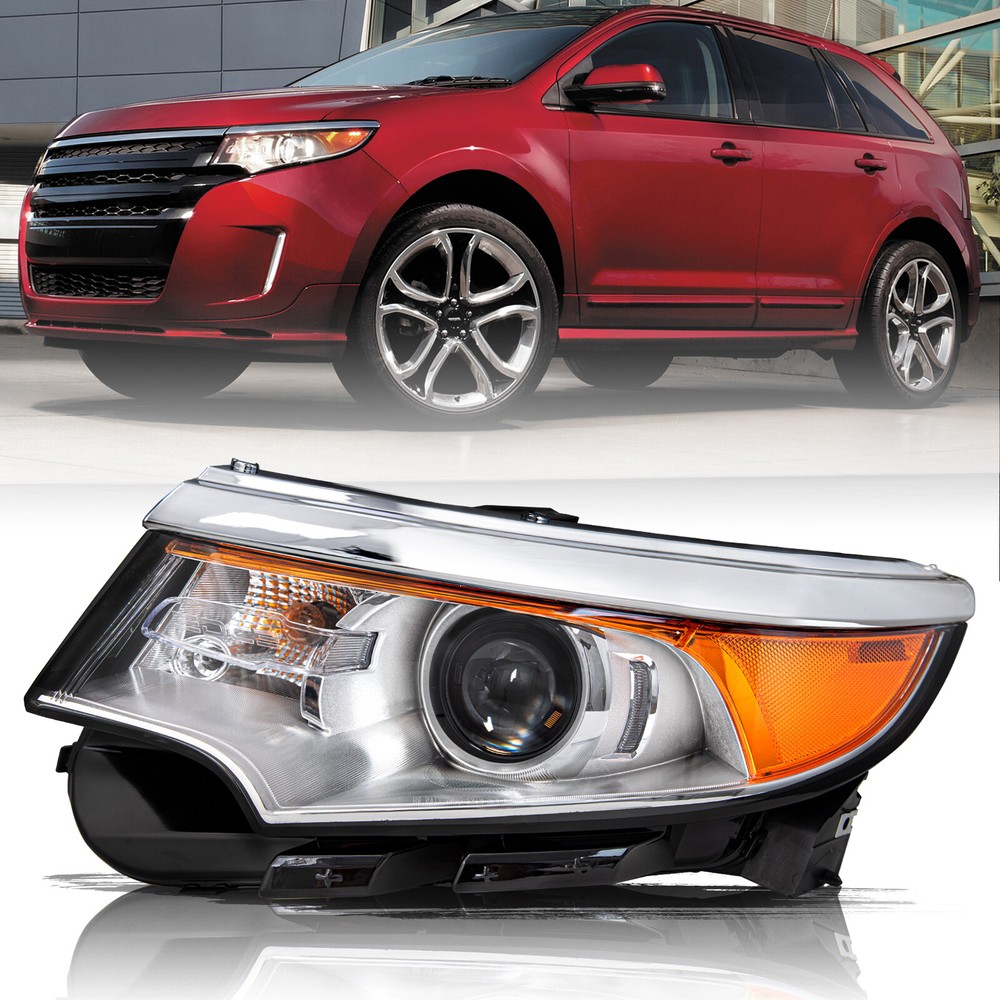 For 2011 2012 2013 2014 Ford Edge Halogen Projector Left Driver Side Headlight