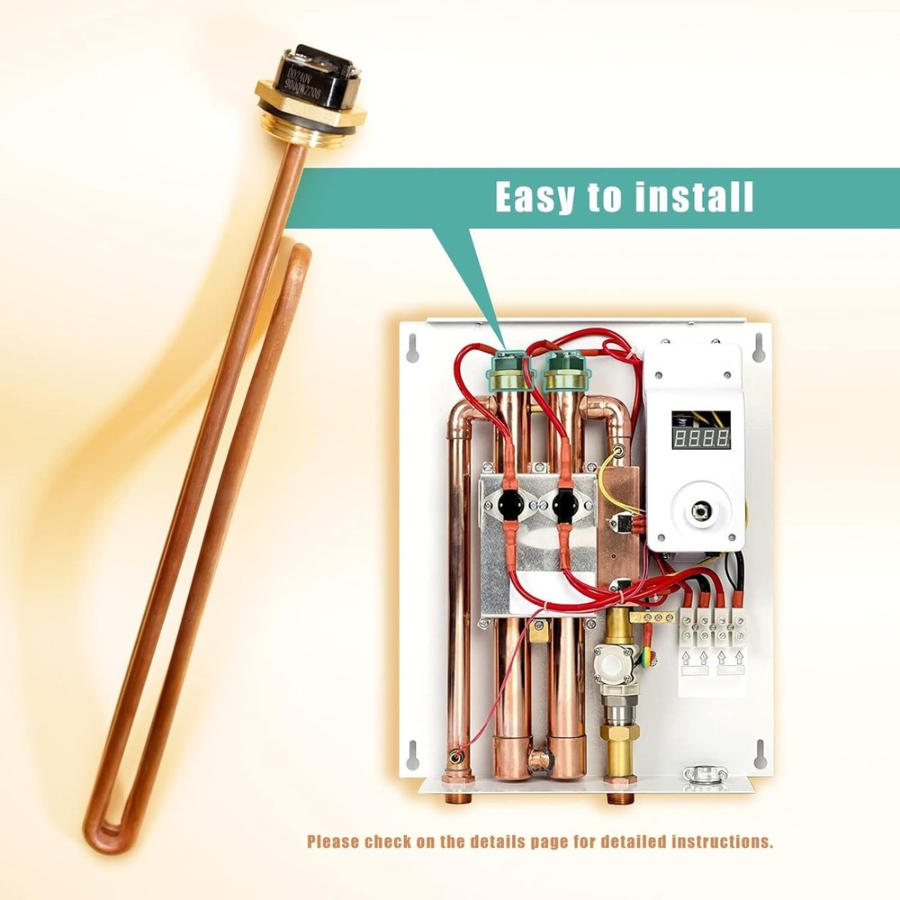 3 Pack Tankless Water Heater Elements Ecosmart Rheem 240V Brass