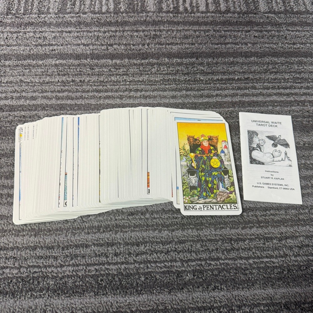 Universal Waite Tarot Deck 1990 Belgium Print Complete with Instructions