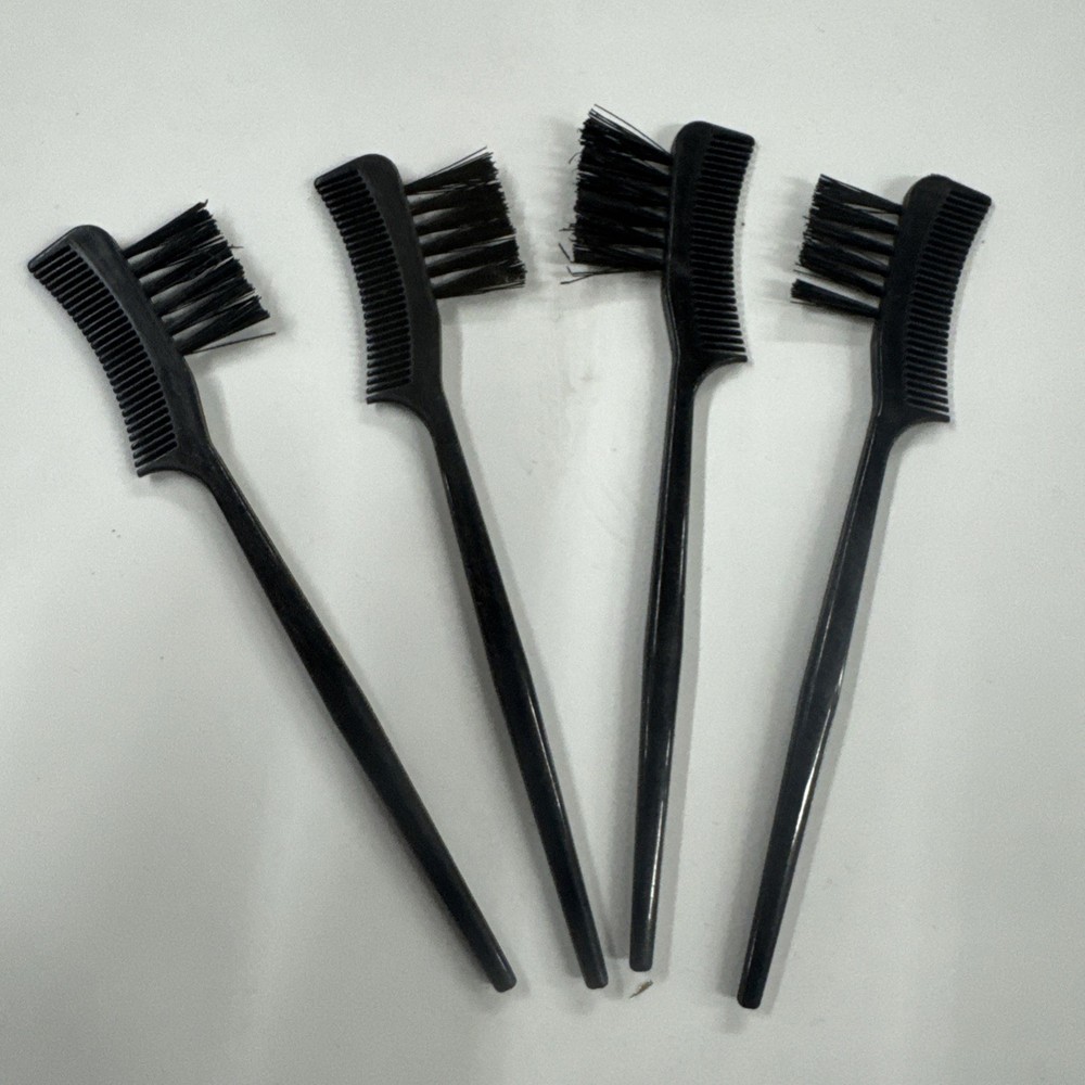 4 Pack - BASIC BEAUTY Eyebrow Brush & Eyelash Comb