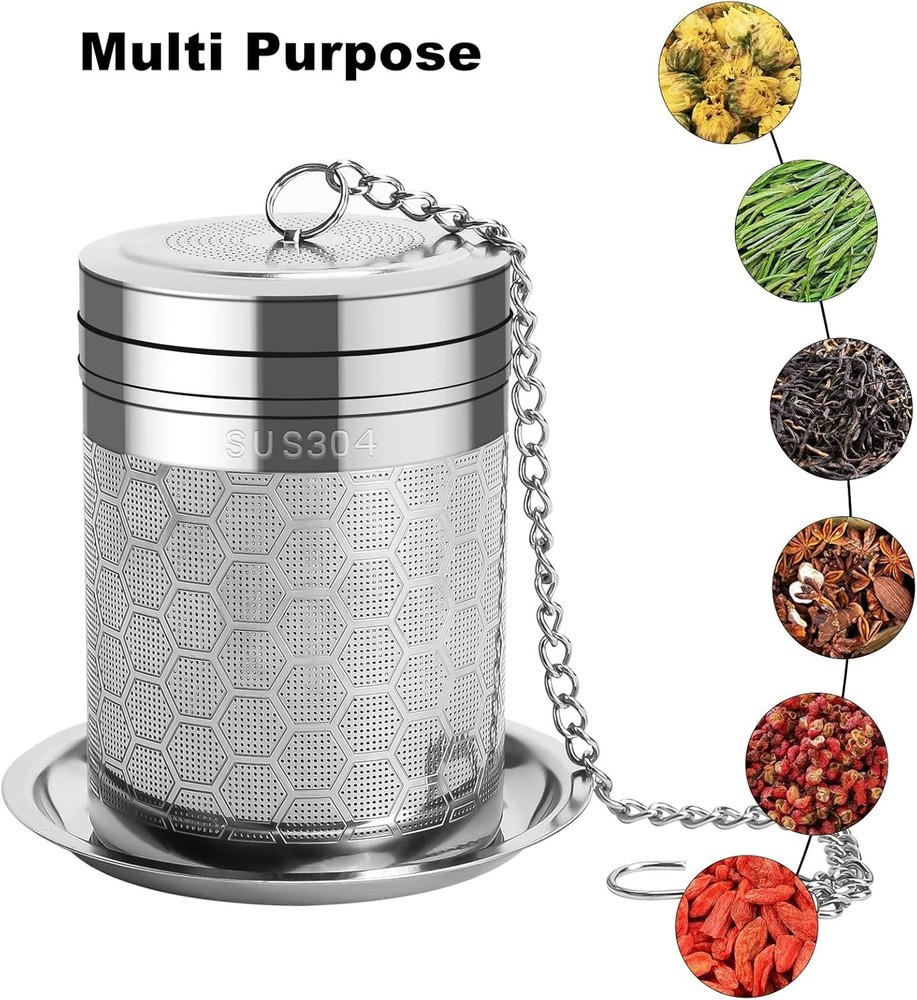 Large Tea Infusers for Loose Tea, Extra Fine Mesh Large Tea Strainer for Spice C