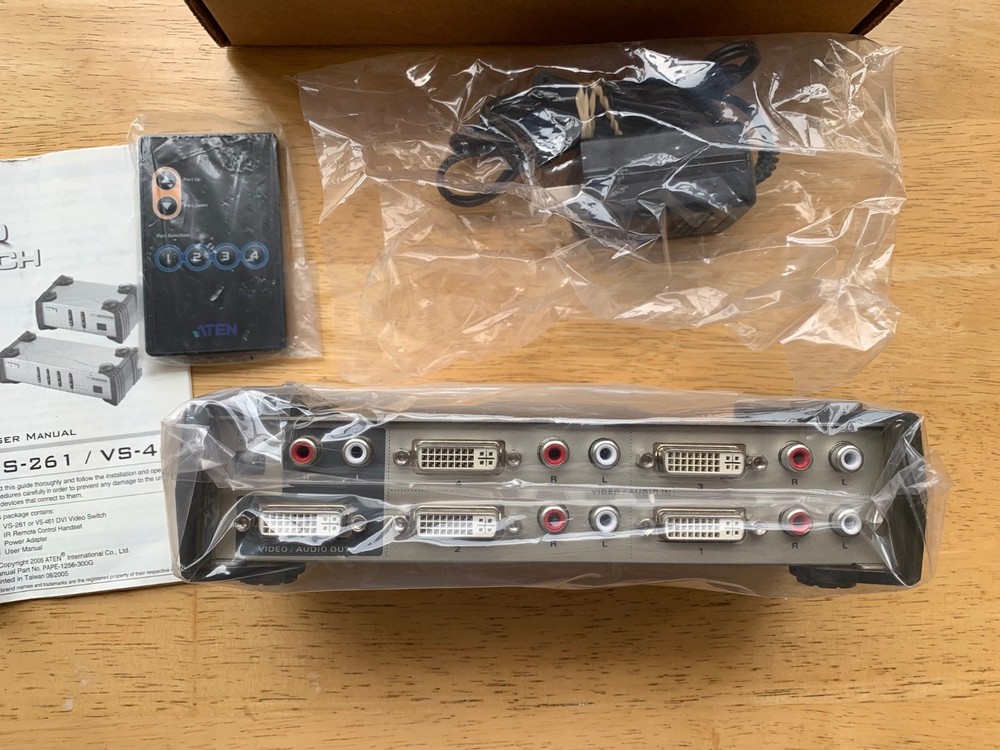 Aten Technology VS461 4-Port DVI Video Switch; Unused missing original box