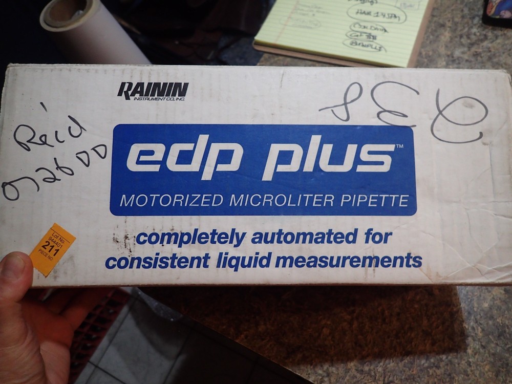 Rainin EDP Plus Motorized Microliter Pipette EP-1000 in original box