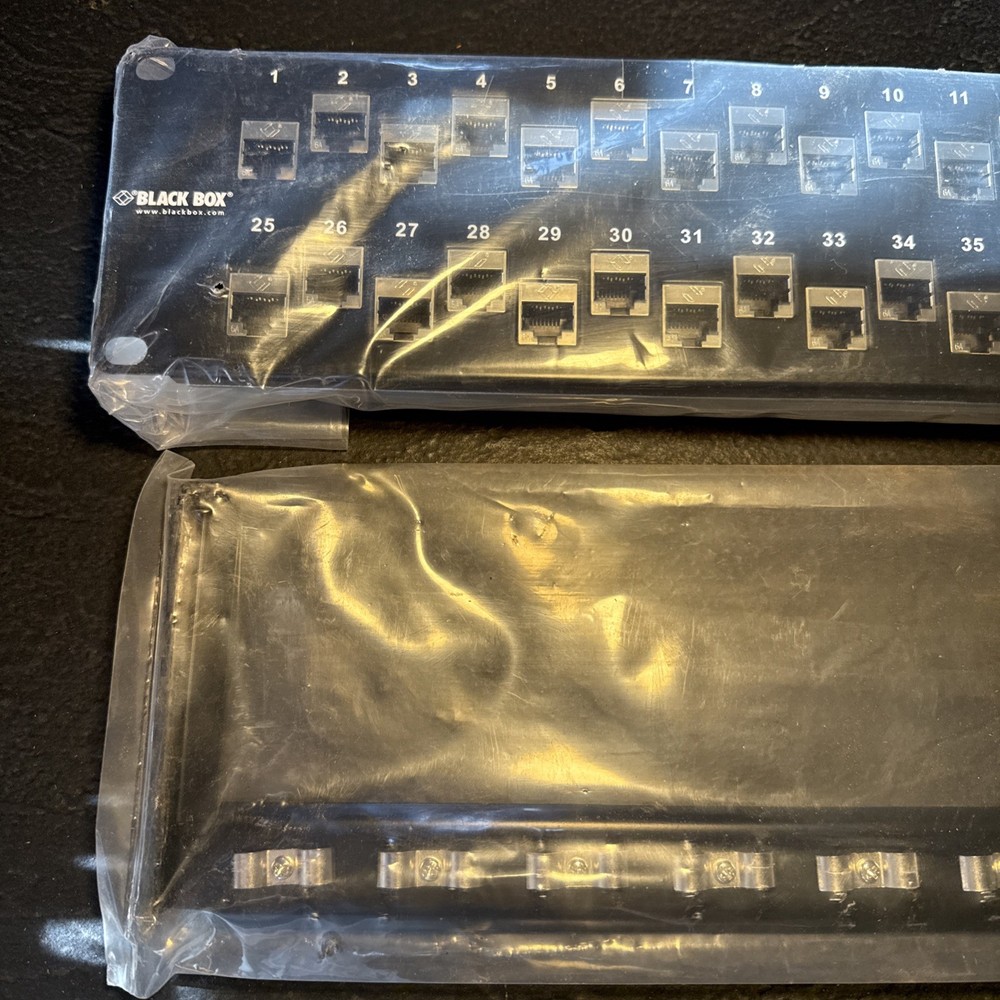 Black Box Category 6A Feed Through Panel Shielded - 48 Port