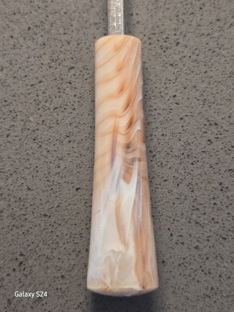 Vintage Dritz Tracing Wheel Pattern Marker - Marbled Bakelight Handle