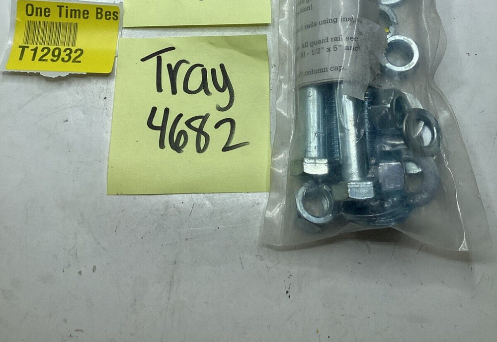 Wilgard Rack Protector Pallet System Anchor Column Nuts & Bolts Approx 1/2" x 5"