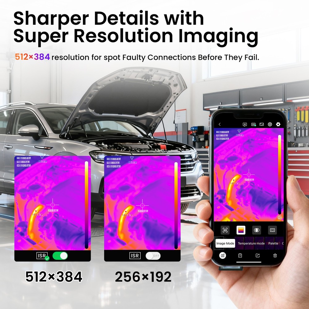 LAUREII TISR 512×384 Infrared Thermal Imager Camera Android & iOS Wireless