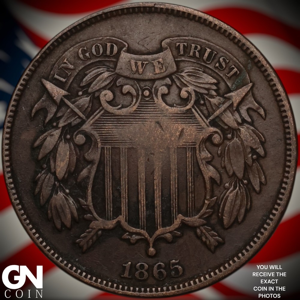 1865 2 Cent Piece A0612