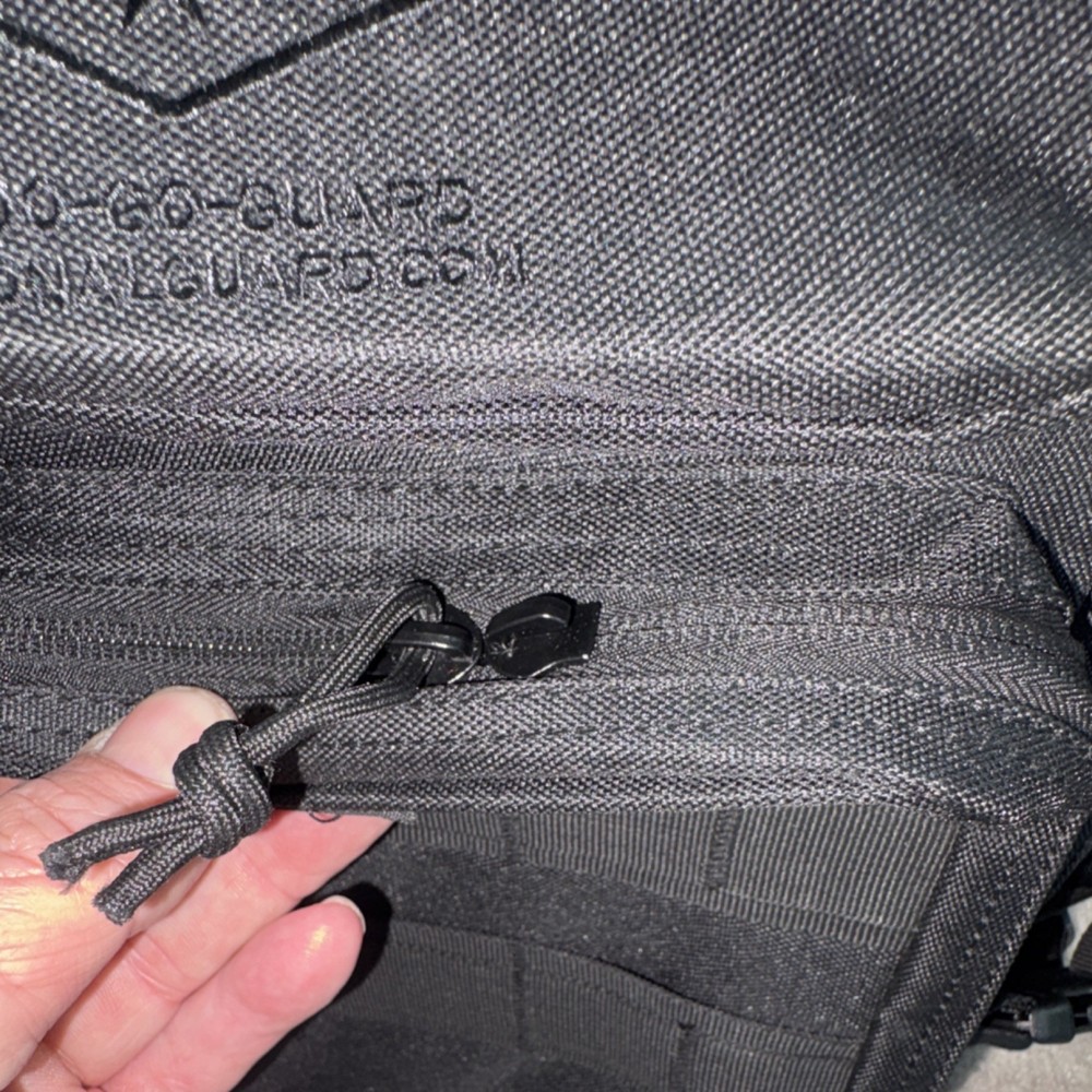 Range bag - Tactical Backpack Black Nylon Adjustable Multifunction Molle straps
