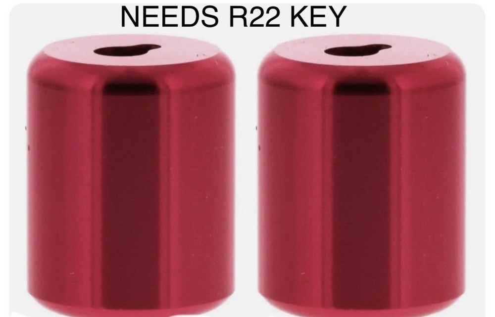 HVAC 1/4” Refrigerant Locking Caps (2pack) With 410A-R22-Valve Core MULTI-KEY .