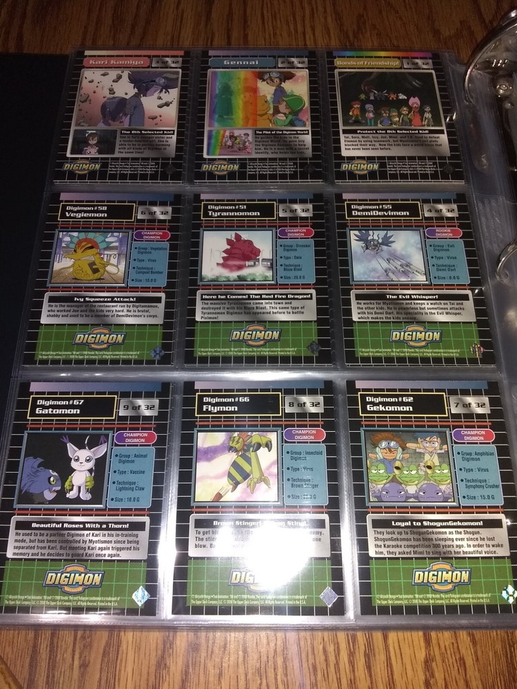 2000 Upper Deck Digimon Series 2 Complete Base Set (32) Mint