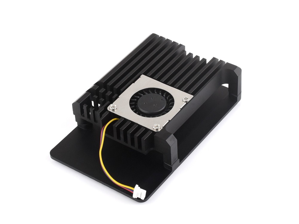 Waveshare Aluminium Alloy Case H for Raspberry Pi 5 with Temperature-Controlled