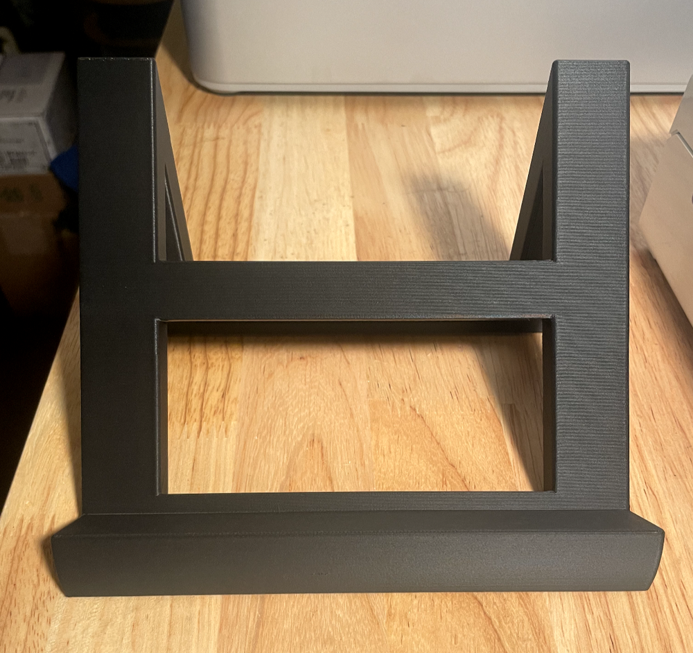 7" Guitar / Synth Effects Pedal Tabletop Stand - 45º- 3d Printed - Black Finish