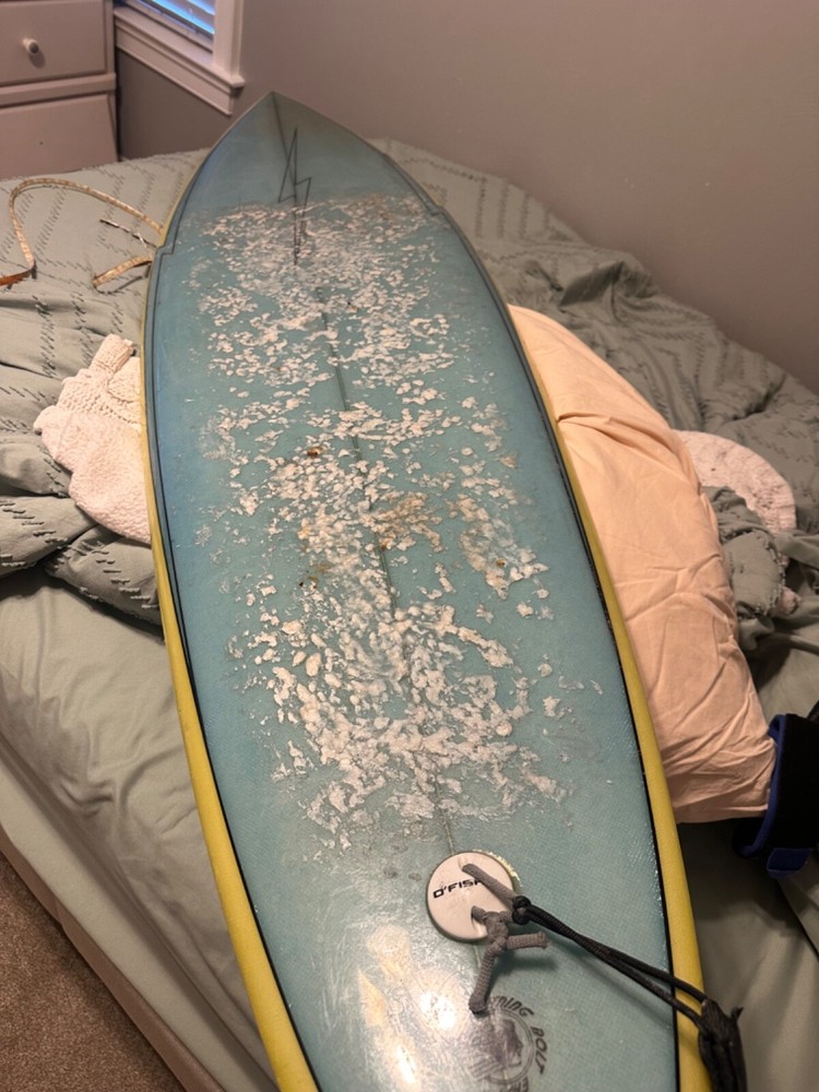 Vintage 1970’s Lightning  Bolt Surfboard
