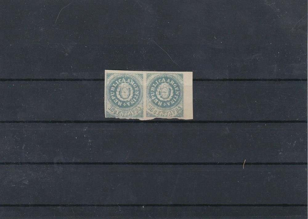 Argentna Early Stamps Issue Pair Ref: R5844