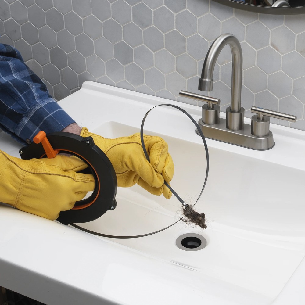 1/4 in. 20 ft. Sink Drain Cleaner with Storage Case