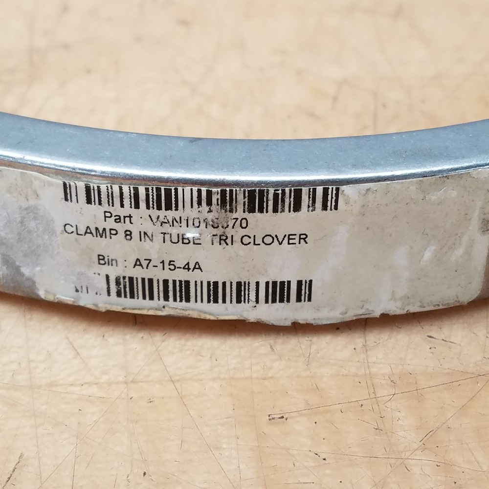 Dixon Tri Clover Clamp, 8", Double Sided Bolt - USED