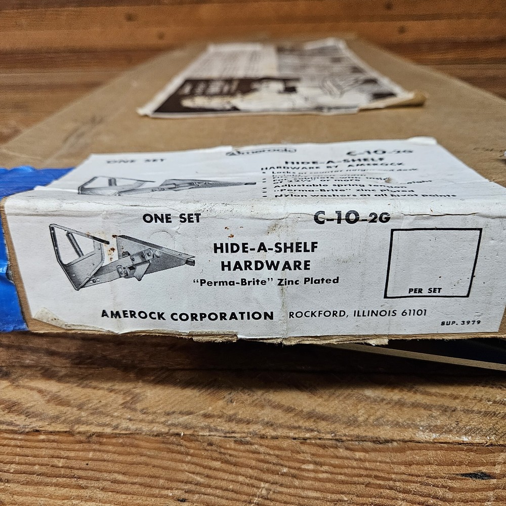 Amerock C-10-2G Pull-out Appliance Hide-a-Shelf Hardware Kit Open Unused MCM