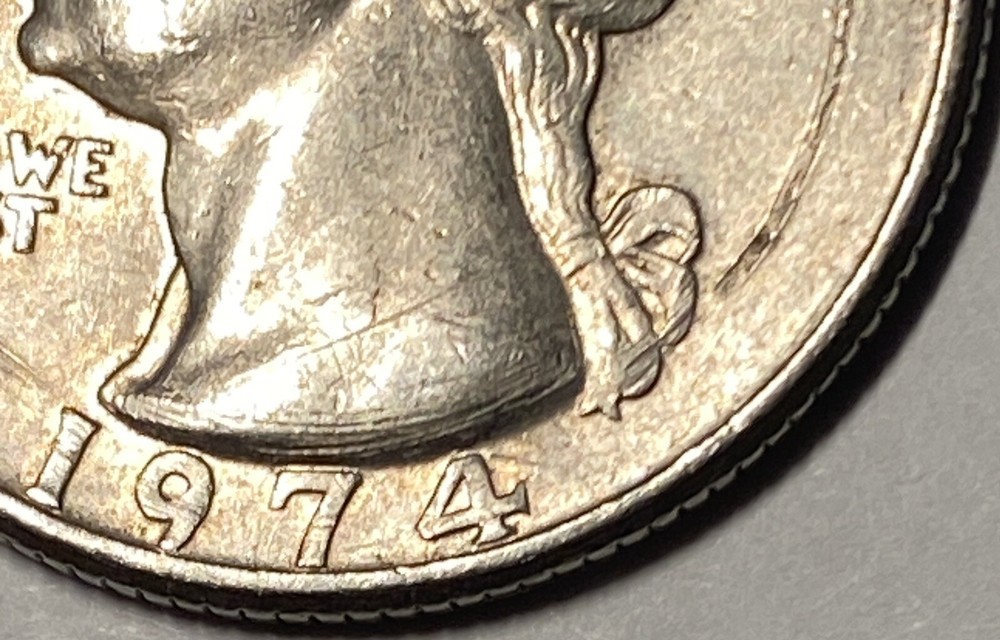 1974 Washington Quarter Errors: No Mint Mark, DDO & DDR