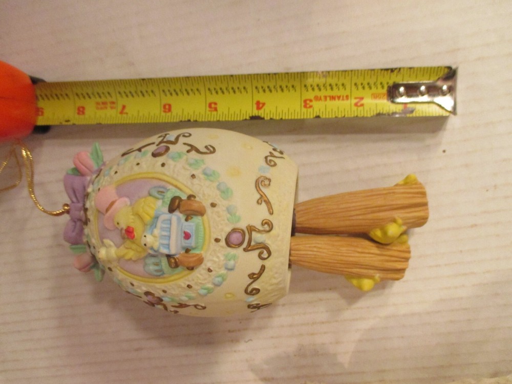 Easter Egg Happy Easter Wind Chime hand painted porcelin