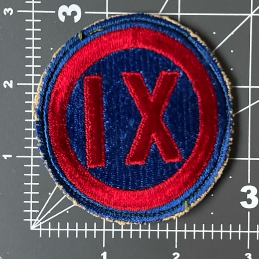 WW2 US IX (11th) Corps Patch Variant 3 - #0839