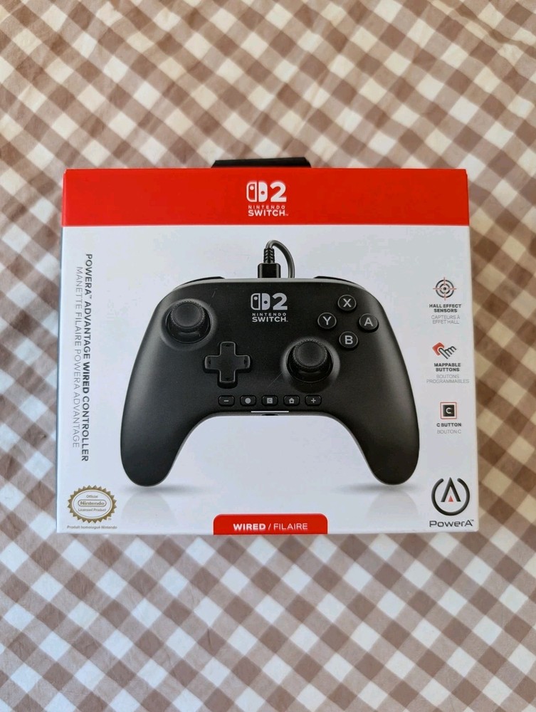 Genuine PowerA Advantage Wired Controller for Nintendo Switch 2 - Black NEW