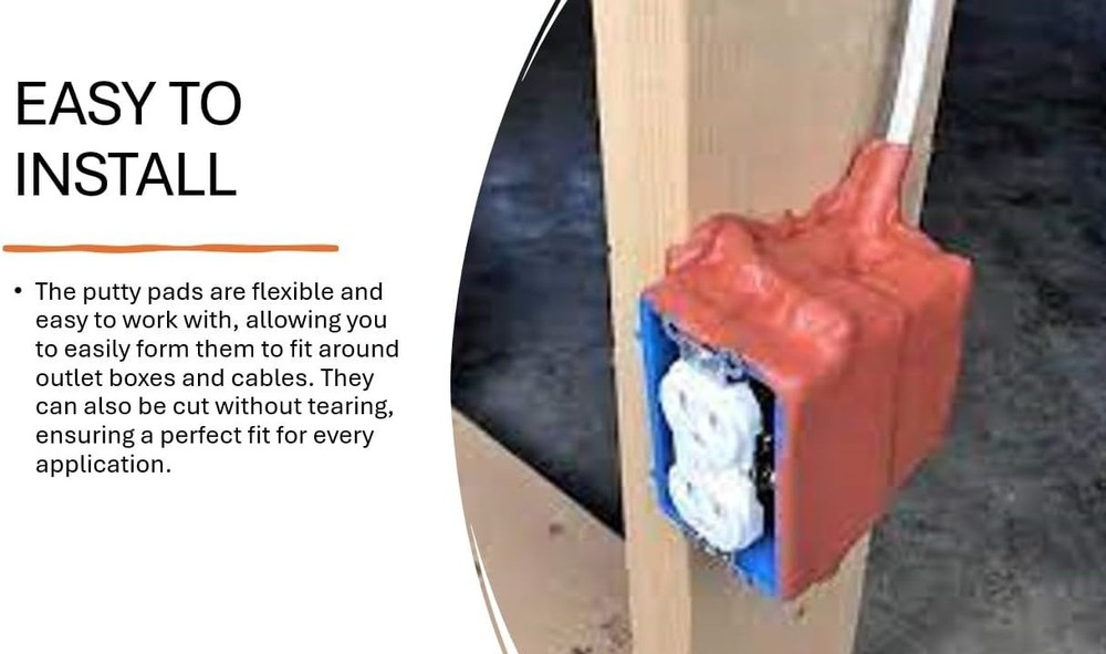 Acoustical Putty Pads - Moldable Soundproofing Pad - Fire Stop for...