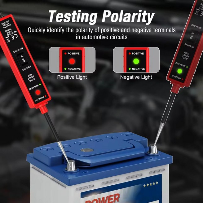 6-24V DC Car Circuit Tester, Multi-Function Diagnostic Tool with 4m Test Lead