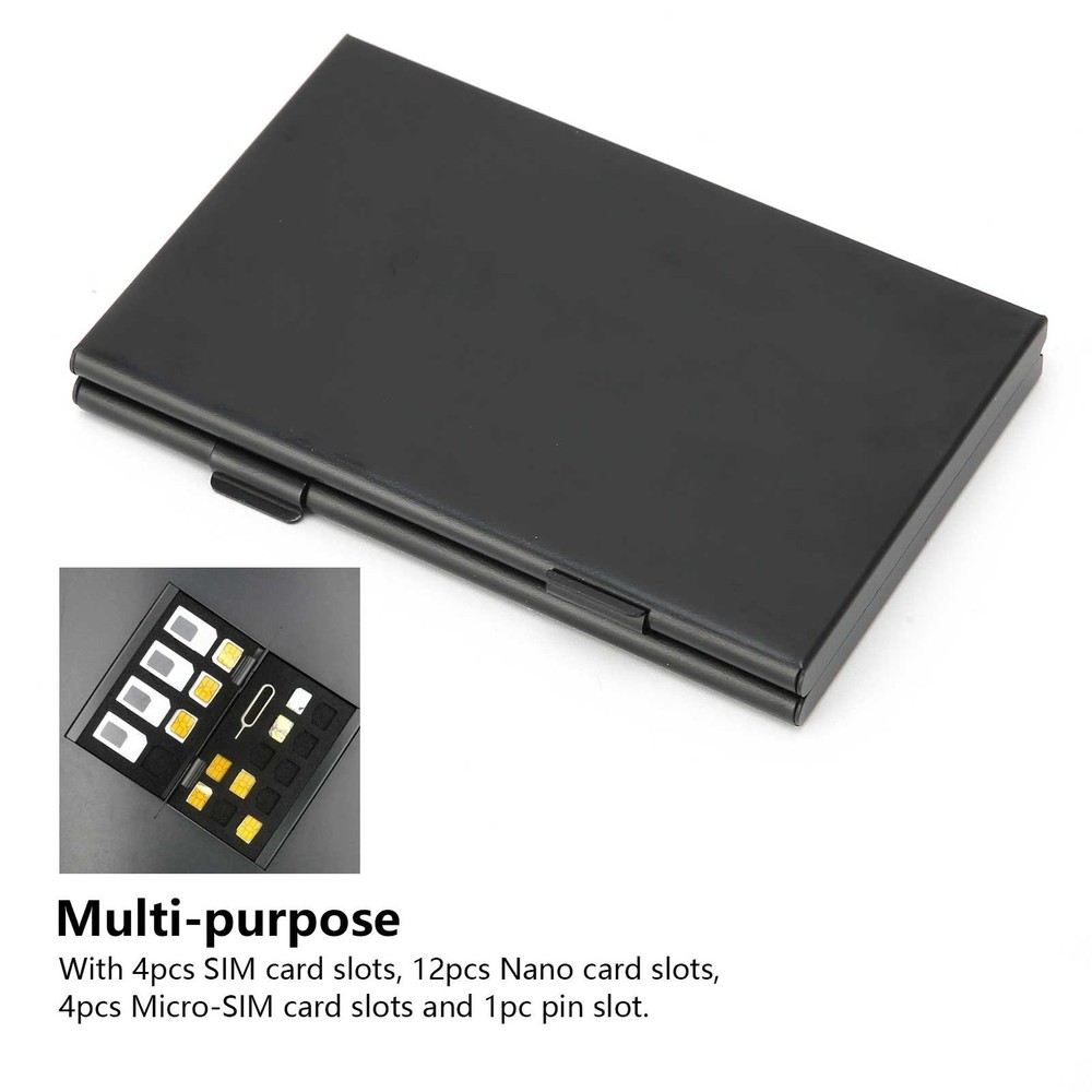 SIM Card Case Antimagnetic Dustproof Shockproof Portable Storage Cards WT