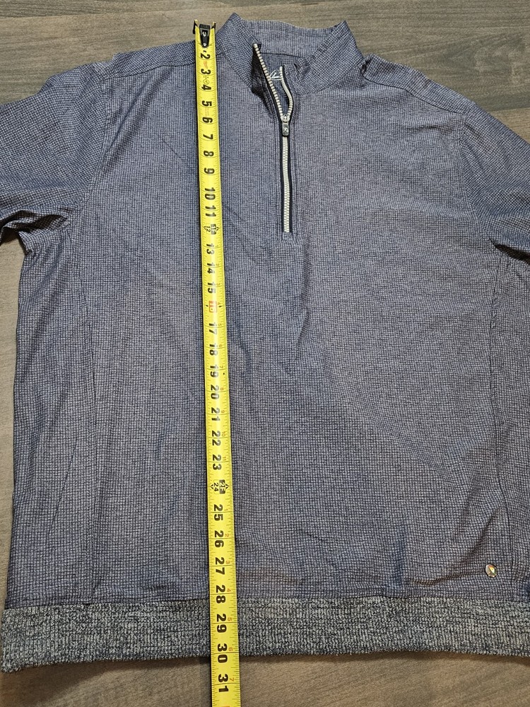Arnold Palmer Golf Pullover XXL Blue 1/4 Zip Jacket Windbreak