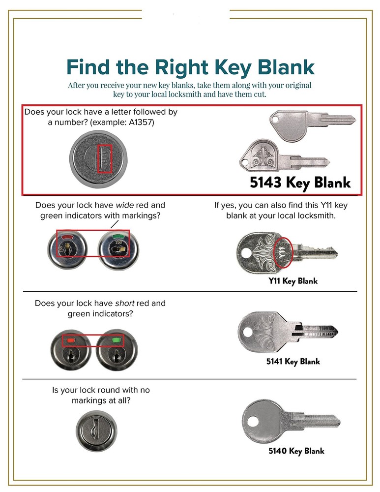 Architectural Mailboxes 5143 Key Blank for High Security Pack of 1, Silver