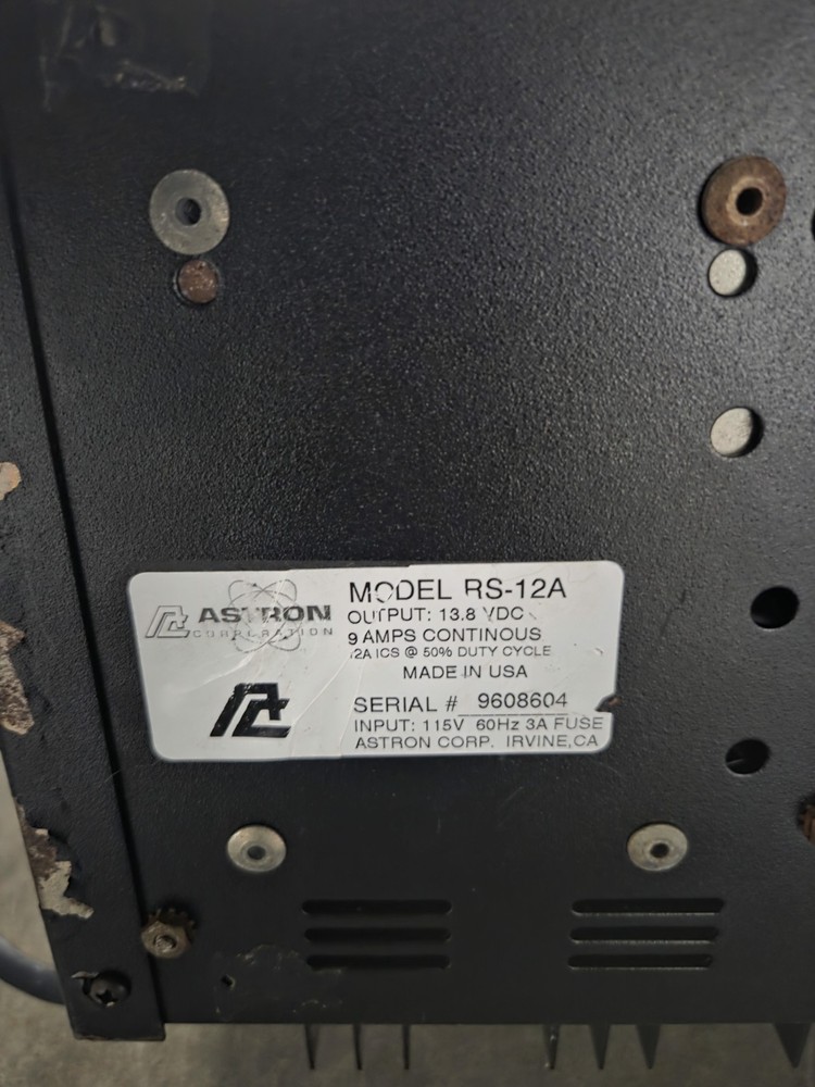 Astron RS-12A Power Supply, Nice, Works